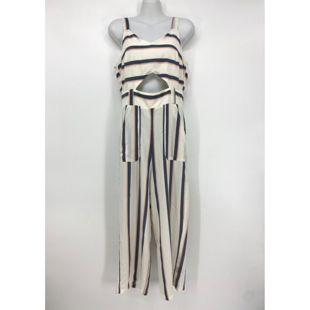 Crystal Sky Wide Leg Crop Sleeveless Cut-Out Jumper Romper Jumpsuit NEW size 3